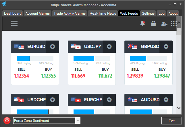 NinjaTrader Data Feeds